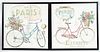 AFTER LISA AUDIT, FRAMED PRINTS, "PARIS FOREVER" SHOWING BICYCLE TWO H 24" W 24" ELEURISTE 