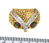 + 14 KT "OWL" CATS EYE RING SIZE 4 