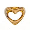 + 14 KT YELLOW GOLD HEART DESIGN RING C 1950 SIZE 6 