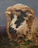 PORTRAIT OF A RAMS HEAD/SHEEP OIL PAINTING