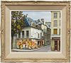 RENE DULIEU (FRENCH 1903-1992) OIL ON CANVAS, H 18", W 21", CARBONNEL STORE ON FRENCH STREET 