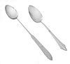 ONC STERLING AND WMF SERVING SPOONS, 4.7TO TWO L 13", 10"