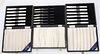 MOTHER OF PEARL HANDLE  HORS D'OEUVRE KNIVES IN 3 BOXES, 18 PCS. L 5.5" 