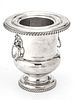 SHEFFIELD SILVER PLATE CHAMPAGNE COOLER, H 10", DIA 9"