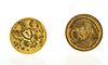 CIVIL WAR BRASS BUTTONS TWO "NORTH" & "SOUTH" 