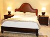 KING SIZE LEATHER HEADBOARD WITH PAIR OF NIGHTSTANDS 4 PCS.