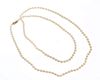 MIKIMOTO PEARLS, 7 MM PEARL AND 14KT GOLD NECKLACE, L 43" 
