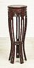 CHINESE CARVED ROSEWOOD PEDESTAL, 20TH C., H 36", DIA 12" 