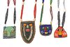 AFRICAN YORUBA BEADED NECKLACES, 4 PCS, H 18.5"-27", T.W. 665 GR 