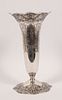 DOMINIC AND HAFF STERLING SILVER FLOWER VASE , 34.07 TO H 14" 
