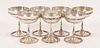 STERLING CHAMPAGNES, MEXICO, SET OF SEVEN, 52 TR OZ H 5" 