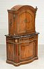 FRENCH WALNUT & BRONZE MOUNTED CABINET, C. 1920, H 56" W 36" D 15" 