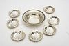STERLING SILVER BOWL AND NUT DISHES (8) 