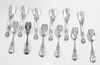 REED AND BARTON "FRANCIS I" STERLING SILVER SALAD FORKS, (12) L 6.2"  WGT 13.7 T.O 