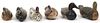 PAINTED & CARVED WOOD DUCK DECOYS, 6 PCS, L 12"-17"