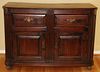 COUNTRY FRENCH OAK CABINET CIRCA 1800, H 35", W 50", D 20" 