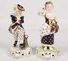 PAIR OF 19TH C. DERBY PORCELAIN FIGURINES