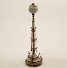ART NOVEAU FRENCH FAIENCE FLOOR LAMP STAND