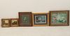 MISCELLANEOUS LOT OF 8 PIECES OF FRAMED ART