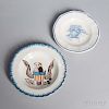 Two Eagle-decorated Cup Plates