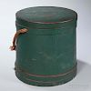 Green-painted Lidded Pail