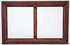 Grain-painted Pine Double Frame