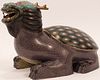 CHINESE CLOISONNE DRAGON TURTLE, EARLY/MID 20TH C.  H 9.25", L 14" 