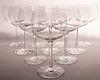 CARTIER CRYSTAL RED WINES SET OF 10 H 7.1" 
