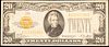 U.S. 1928 $20.DOLLAR GOLD CERTIFICATE WASHINGTON D.C, PAPER CURRENCY # A-3114706-A, GOLD-SEAL JACKSON PORTRAIT H 3" W 6.5" 