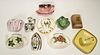 JAPANESE, AMERICAN & UNMARKED  PORCELAIN  WALL POCKETS. 11 PCS. 