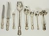 WHITING MANUFACTURING CO. STERLING SILVER FLATWARE, "LOUIS XV" PATTERN, 86 PCS, 105.74 TOZ 