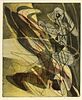 STANLEY WILLIAM HAYTER (BRITISH, 1901–88), COLOR ENGRAVING AND SOFT-GROUND ETCHING, 1953, PLATE: H 15.5", W 12.75", "JEUX D'EAU" 