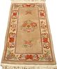 CHINESE HAND WOVEN ORIENTAL RUG, W 27" L 4'6" 