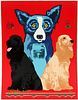 GEORGE RODRIGUE (AMER, 1944-2013), SERIGRAPH ON PAPER, H 20", W 15.5", "GEORGE'S SWEET INSPIRATIONS" 