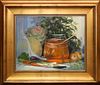 LAURICE E. BREMER, OIL ON CANVAS, LATE 20TH C., H 16", W 20", STILL LIFE 
