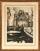FRENCH ENGRAVING, GRAVEURS MODERNE 1929 H 22" W 16" 