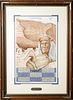 RICHARD G. DALTON, FRAMED LITHOGRAPH ON PAPER H 21" W 15" AMERICAN HERITAGE 