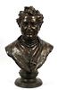 SAINT CARLO ROMANELLI, (FLORENCE, USA) BRONZE BUST OF BISHOP FOLEY, ROMAN BRONZE FOUNDRY, 'SEE ADDITIONAL PICTURES' 1903 H 28" W 19" D 14" 