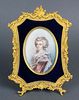 Fine 19th C. Bronze Frame with Handpainted Insert