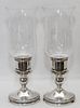 INTERNATIONAL "PRELUDE" STERLING WEIGHTED CANDLESTICKS, PAIR, H 5"