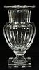 BACCARAT 'MUSEE DES CRISTALLIERIES' CRYSTAL VASE, 20TH.C. H 9", DIA 5"