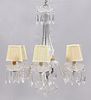 WATERFORD CRYSTAL CHANDELIER, H 30", D 21",  