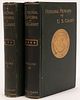 FIRST EDITION OF THE PERSONAL MEMOIRS OF U.S. GRANT, CHARLES L. WEBSTER & CO. PUBLISHERS, 1885, TWO VOLUMES, H 9 1/2", W 6 1/2" 