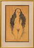 DIEGO RIVERA (1886-1957): NUDE WITH LONG HAIR (DOLORES OLMEDO)
