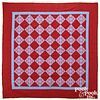 Pieced bow tie variant quilt, late 19th c.,