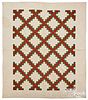 Irish chain patchwork quilt, late 19th c.