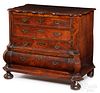 Italian burl walnut chest of drawers, late 18th c.