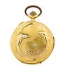 SWISS 18K GOLD MINUTE REPEATER POCKET WATCH