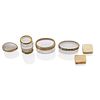 CRYSTAL OR GOLD SNUFF, POWDER OR PILL BOXES