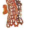 COLLECTION OF ANTIQUE CHINESE OR JAPANESE AMBER